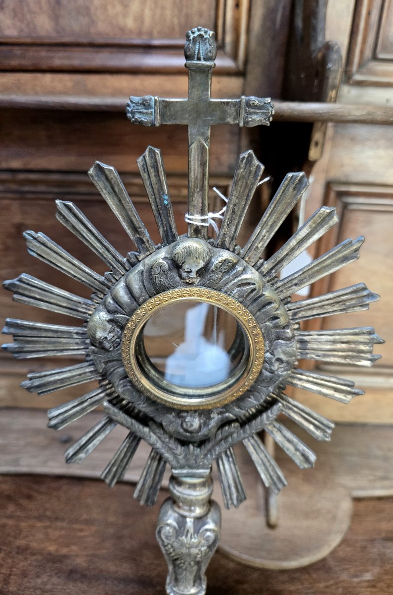 Neoclassical Style Chiseled Silver-plated Bronze Ostentation-photo-3