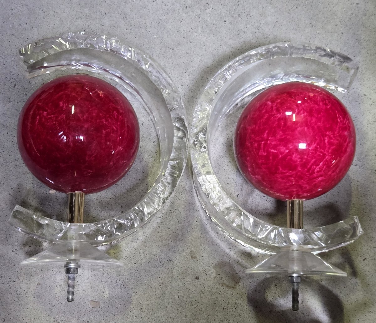 2 Modernist Design Balls That Were Used In An Apartment As Stair Balls-photo-5