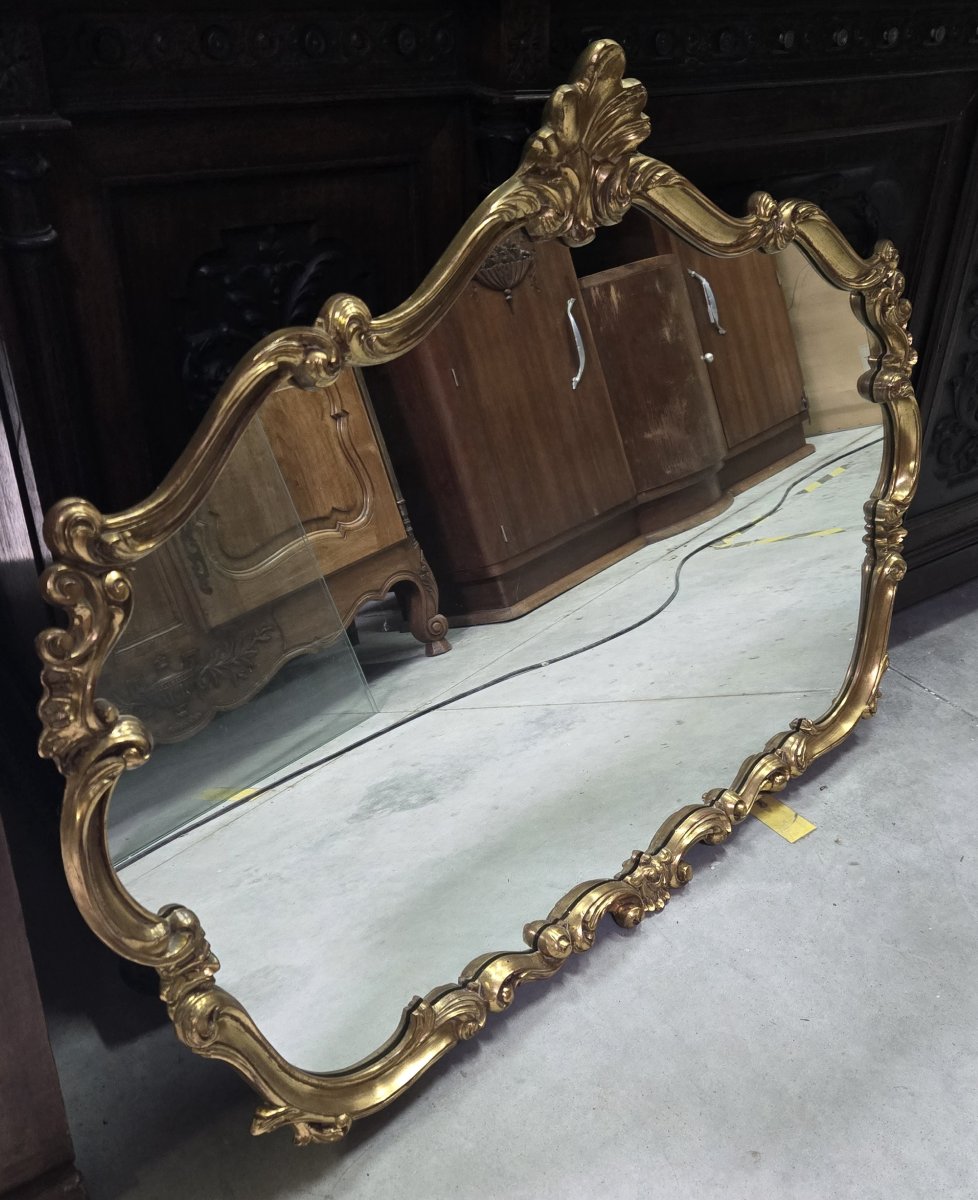 Louis XV Style Gilded Venetian Mirror -photo-1