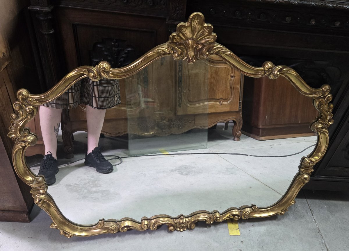 Louis XV Style Gilded Venetian Mirror -photo-2