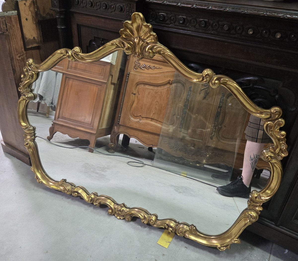Louis XV Style Gilded Venetian Mirror -photo-4