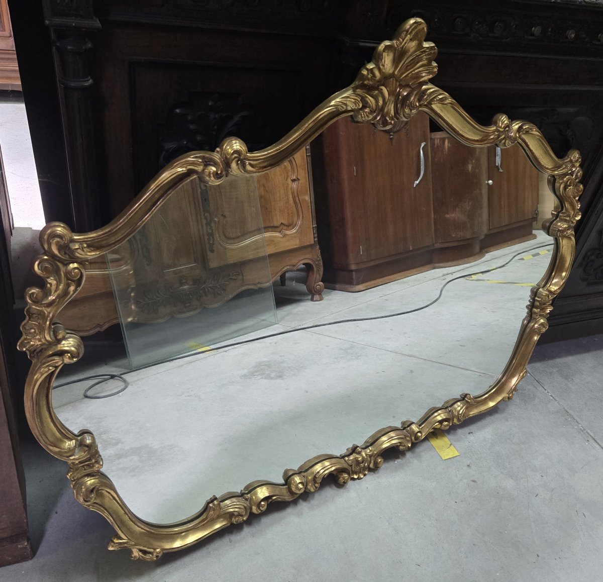 Louis XV Style Gilded Venetian Mirror -photo-6
