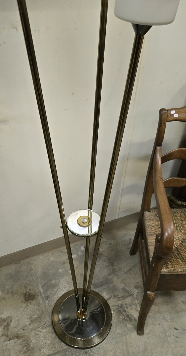 Lampadaire vintage en laiton vers 1960-photo-3
