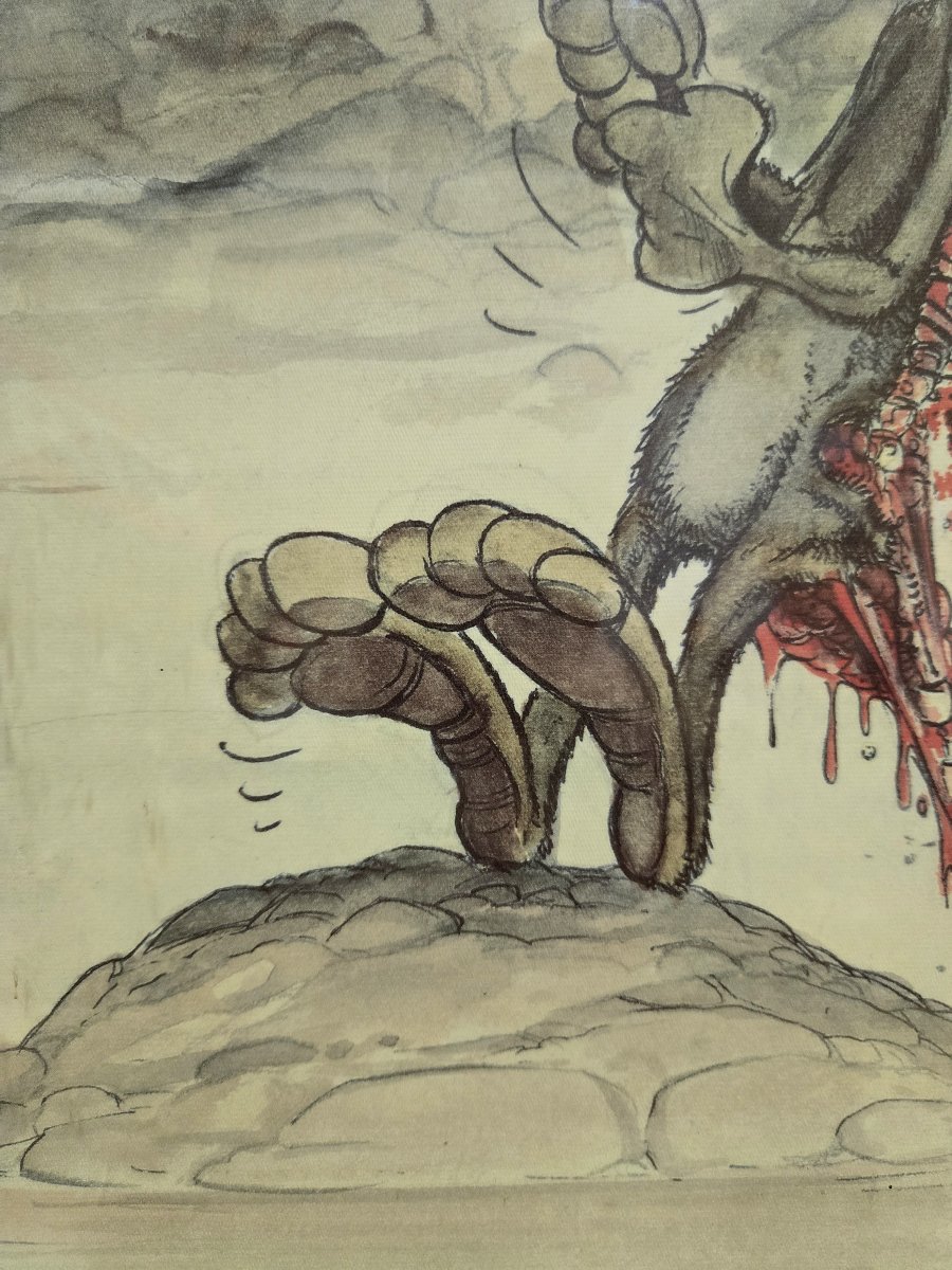 Affiche d'Art de Ptiluc : Face de rats - Dure pêche / signée et datée-photo-5