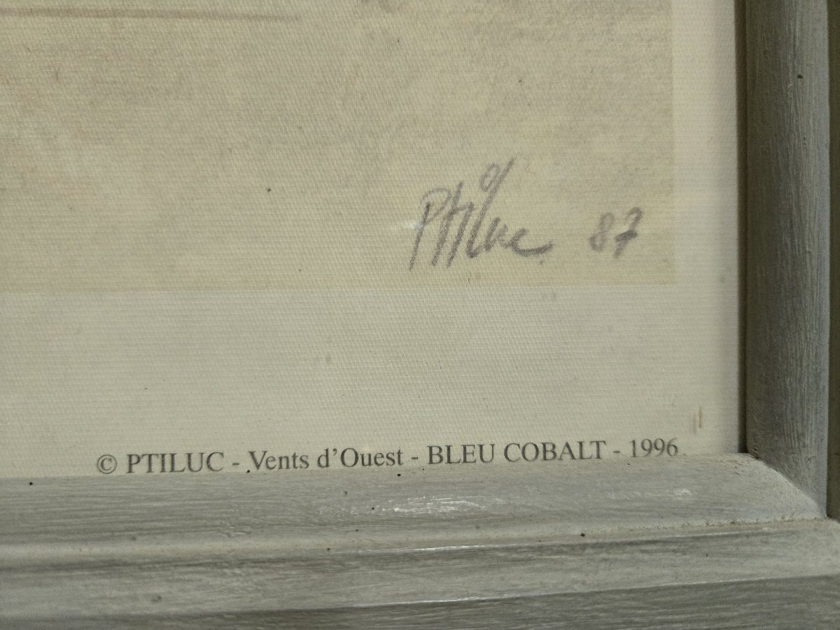 Affiche d'Art de Ptiluc : Face de rats - Dure pêche / signée et datée-photo-7