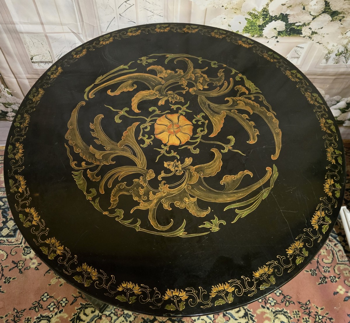 Asia 20th Century: Lacquered Side Table