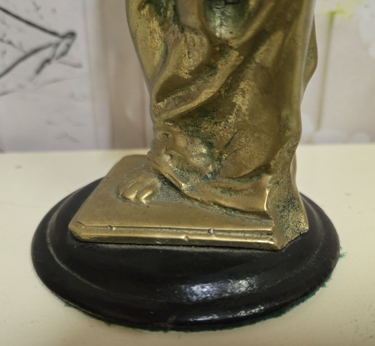 Statue en bronze à patine dorée représentant la Vénus de Milo-photo-3