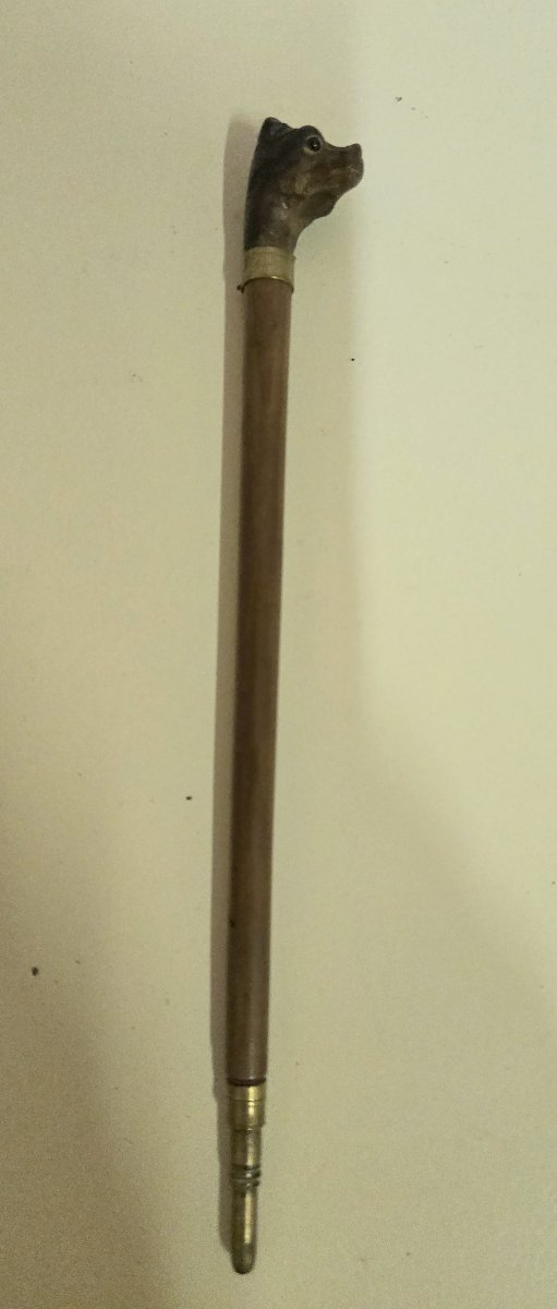 Mechanical Pencil With Sculpted Bulldog Head / Sulphide Eyes-photo-2