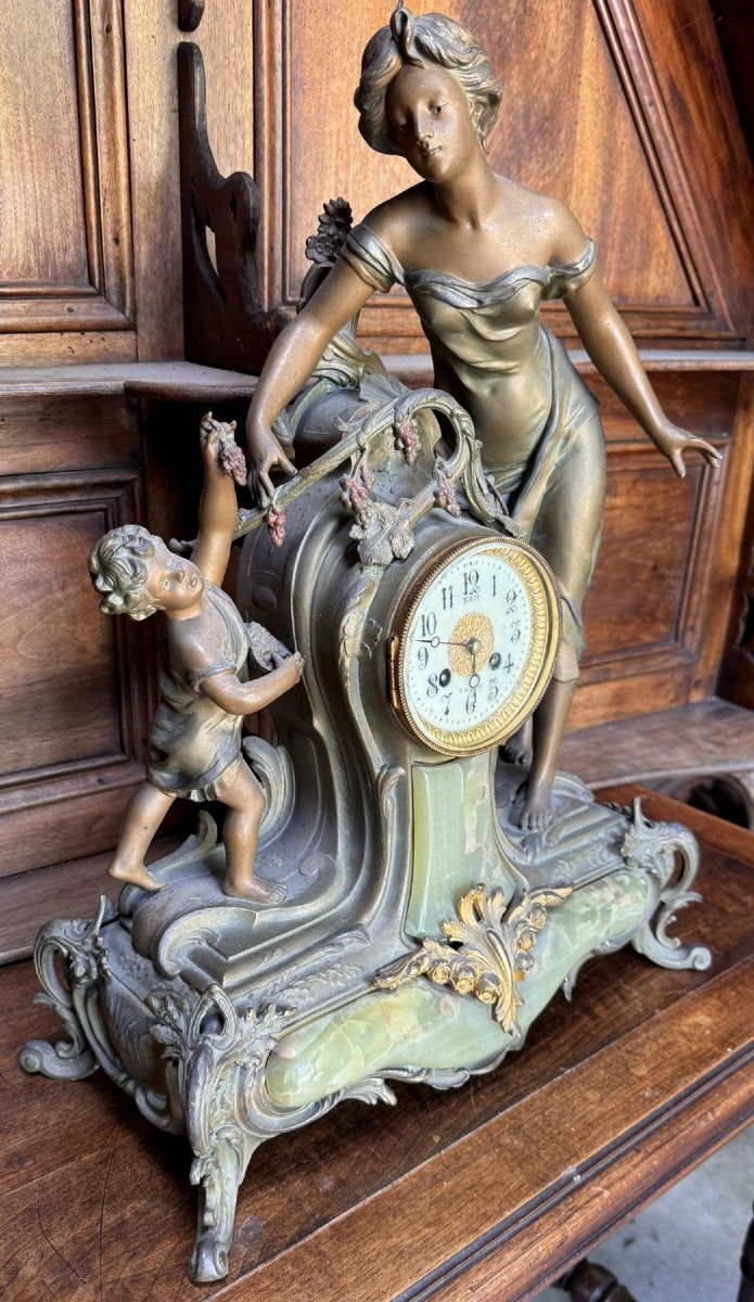 pendule époque Art Nouveau-photo-4