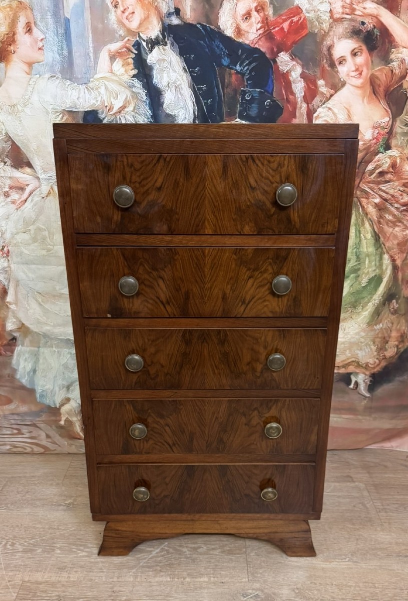 Art Deco Mahogany Chest Of Drawers