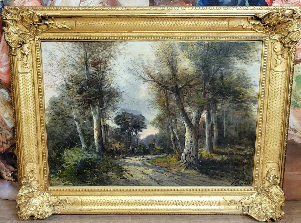 Louis Gustave Ricard (1823-1873): "path In The Undergrowth" Oil On Canvas