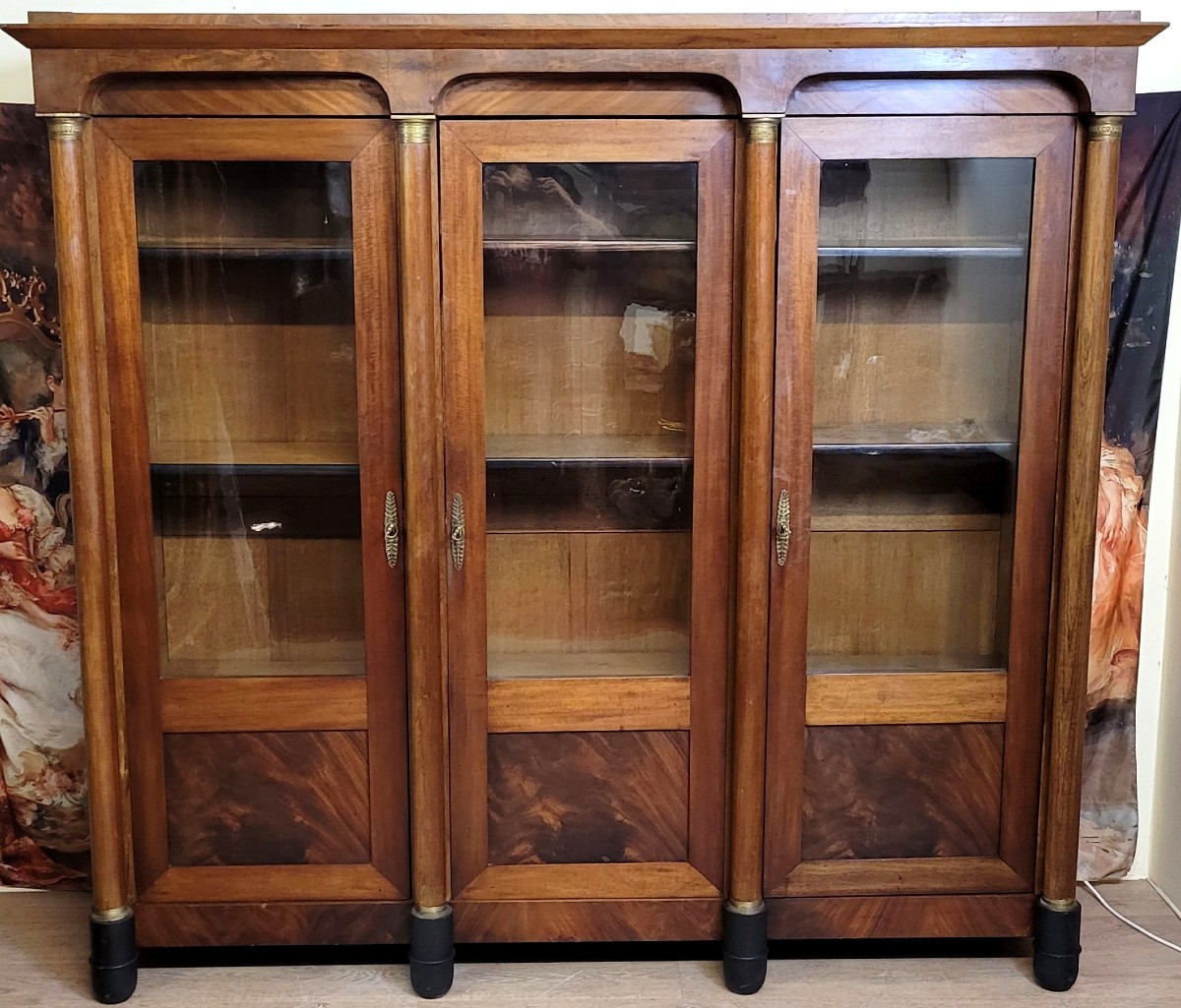 Empire Mahogany Bookcase