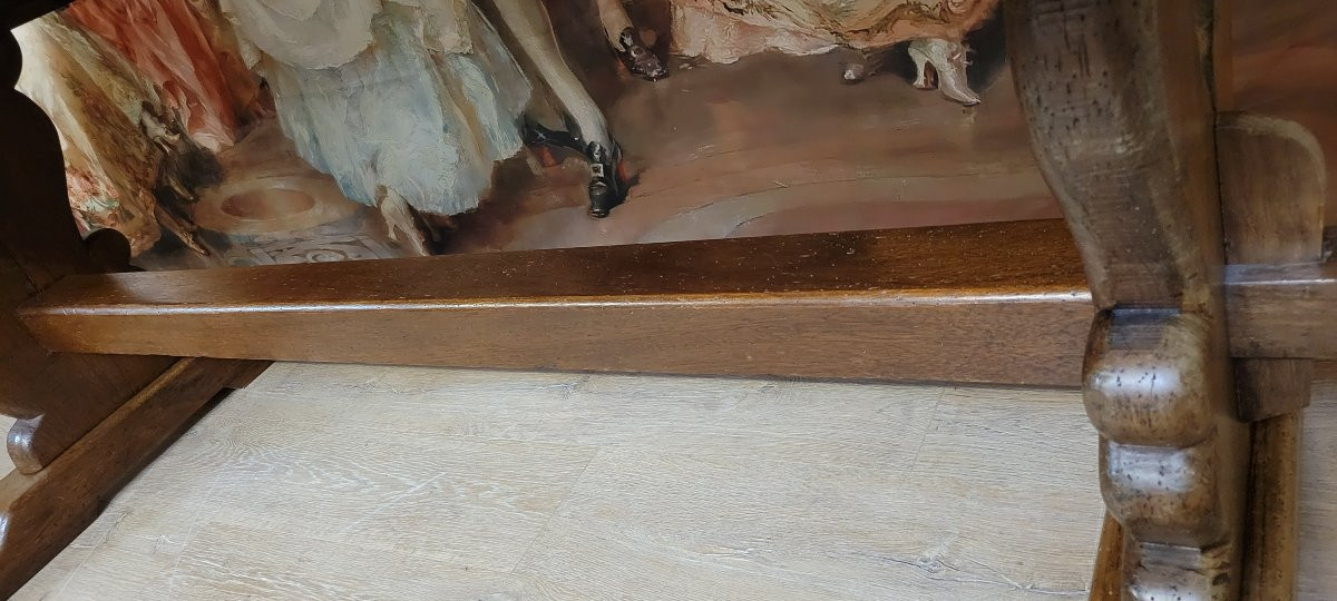 Grande table de ferme ou monastére en chene massif-photo-6