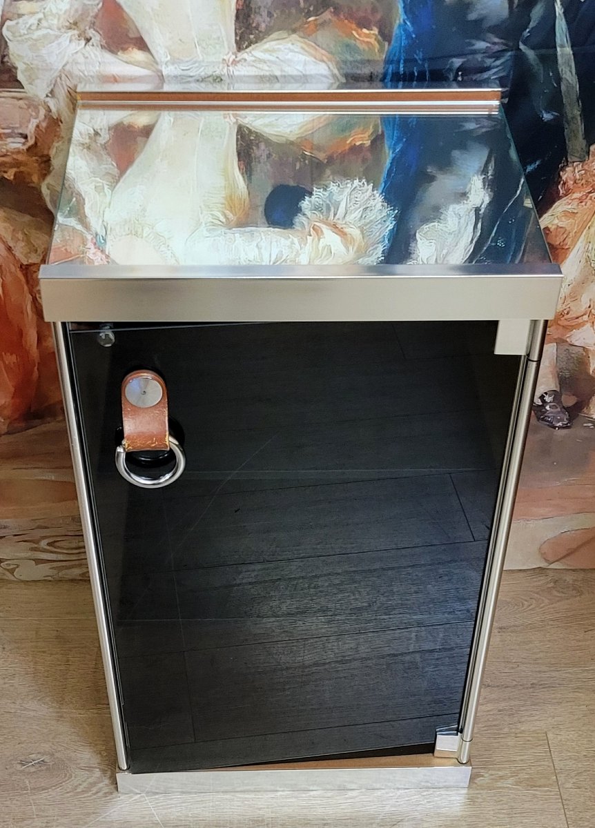 Guido FALESCHINI (XXe siècle) - Édition Mariani pour HERMES meuble une porte 1970'-photo-2
