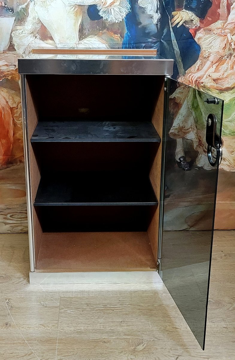 Guido FALESCHINI (XXe siècle) - Édition Mariani pour HERMES meuble une porte 1970'-photo-5