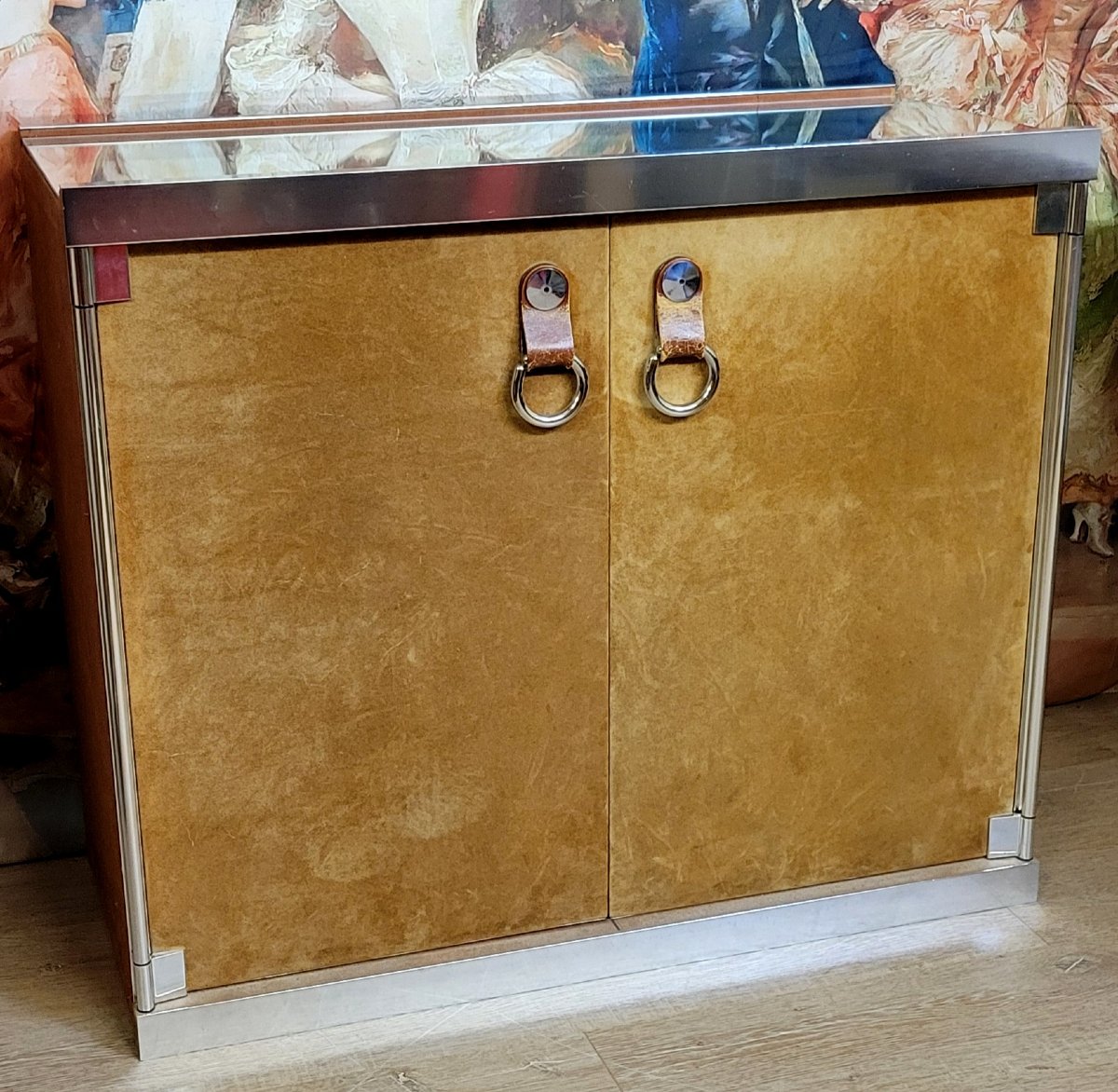 Guido Faleschini (20th Century) - Mariani Edition For Hermes Two-door Cabinet 1970'  -photo-2