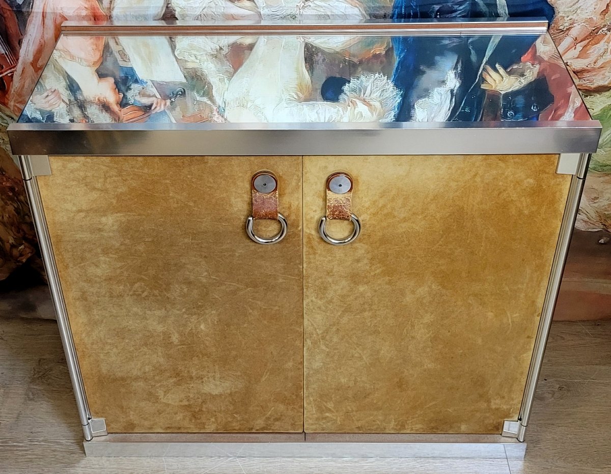 Guido Faleschini (20th Century) - Mariani Edition For Hermes Two-door Cabinet 1970'  -photo-3