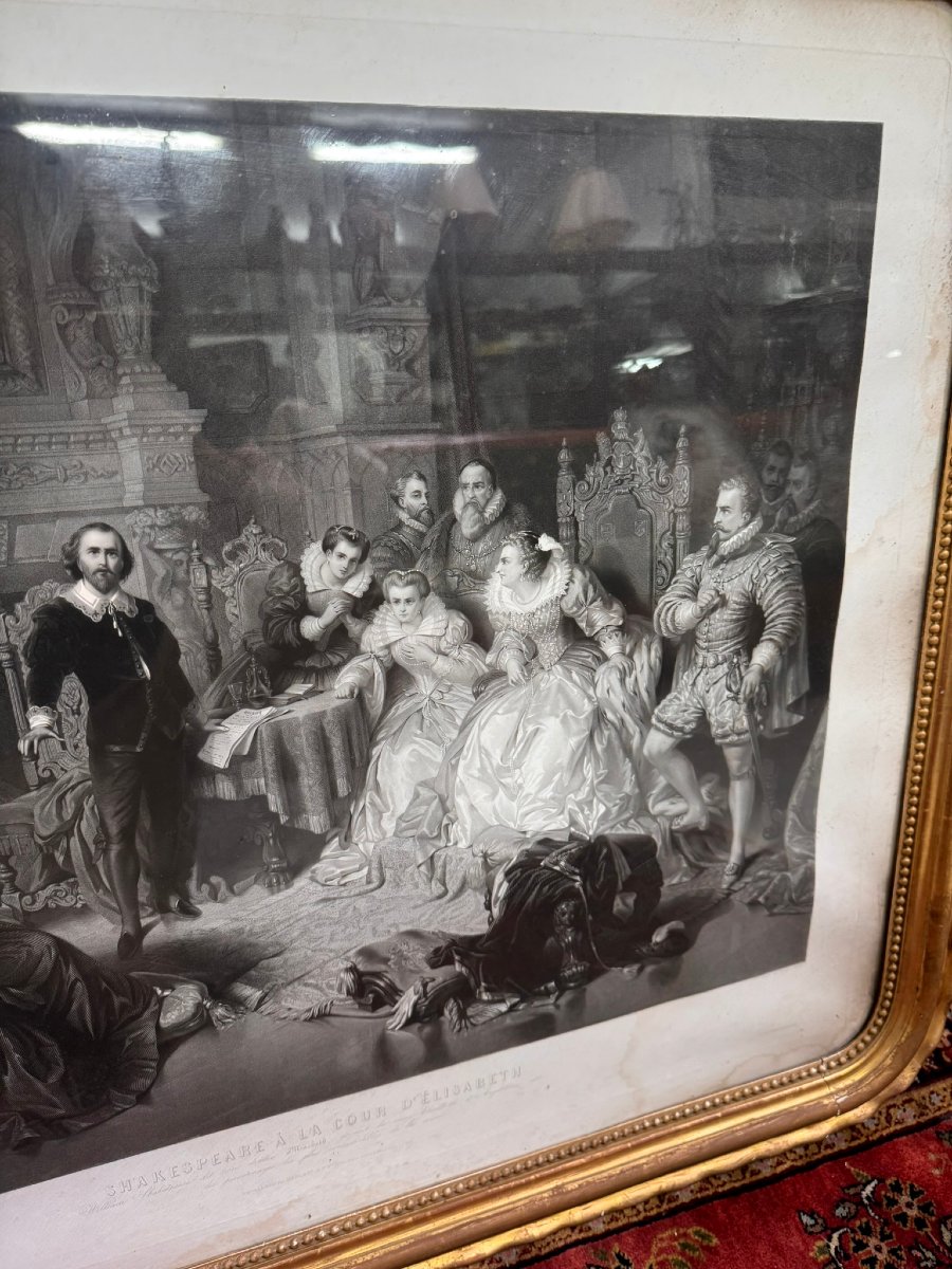 Pierre Cottin (1823-1886) And Eduard Ender (1822-1883) Shakespeare At The Court Of Elizabeth I -photo-2