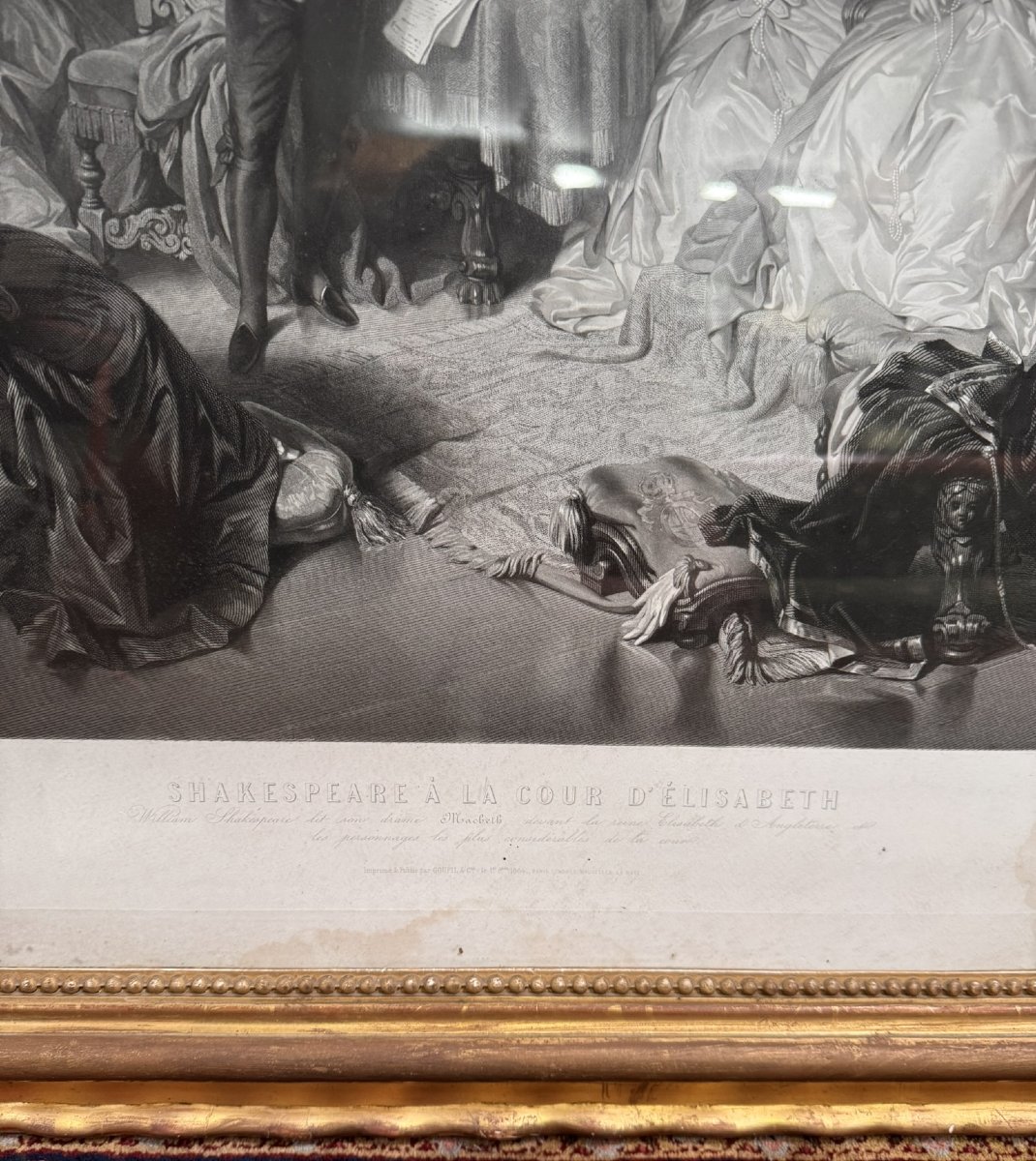 Pierre Cottin (1823-1886) And Eduard Ender (1822-1883) Shakespeare At The Court Of Elizabeth I -photo-3