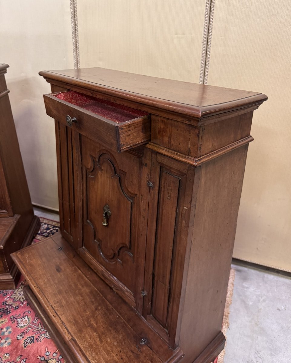 Rare Paire De Prie Dieu Italiens Région Lombardie époque XVIIeme -photo-3
