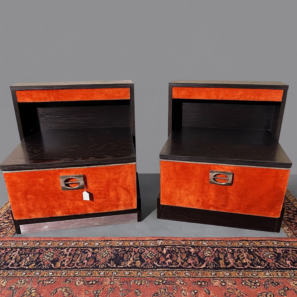 Pair Of Vintage 70's Bedside Tables