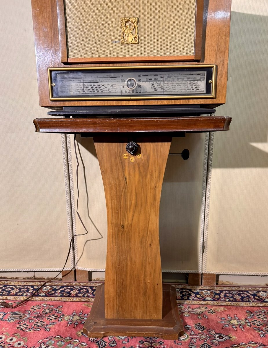 Rare radio la voix de son Maitre avec colonne amplificateur-photo-3
