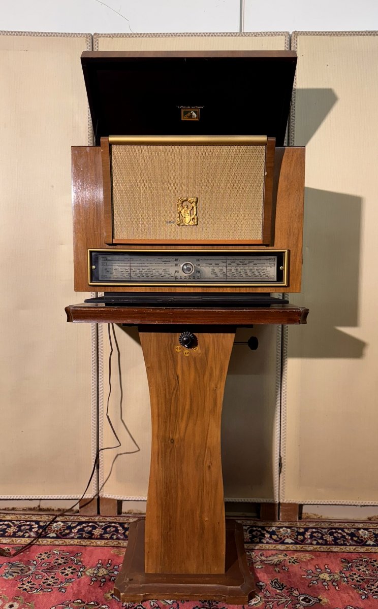 Rare radio la voix de son Maitre avec colonne amplificateur-photo-4