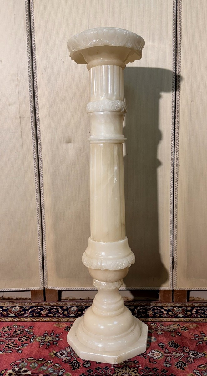 Large Alabaster Column