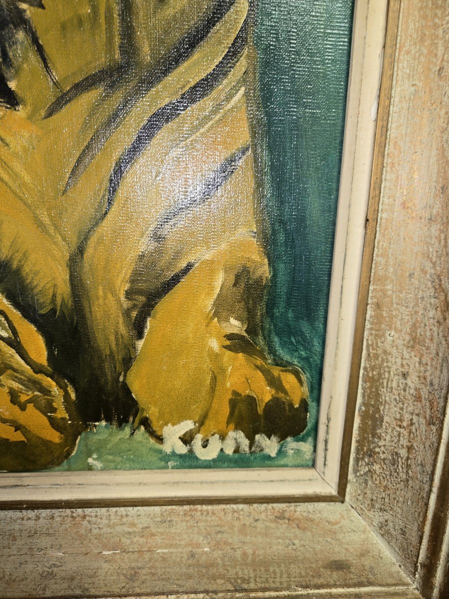 Kuan H: The Tiger Oil On Canvas-photo-4