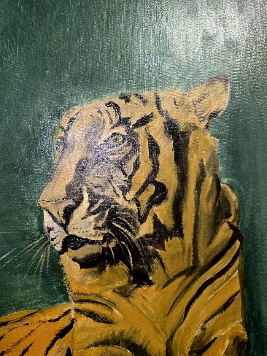 Kuan H: The Tiger Oil On Canvas-photo-5