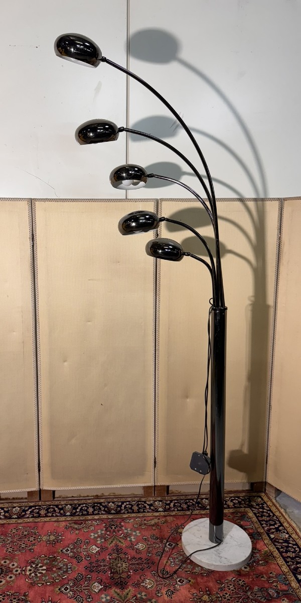1990s Design Floor Lamp In Metal