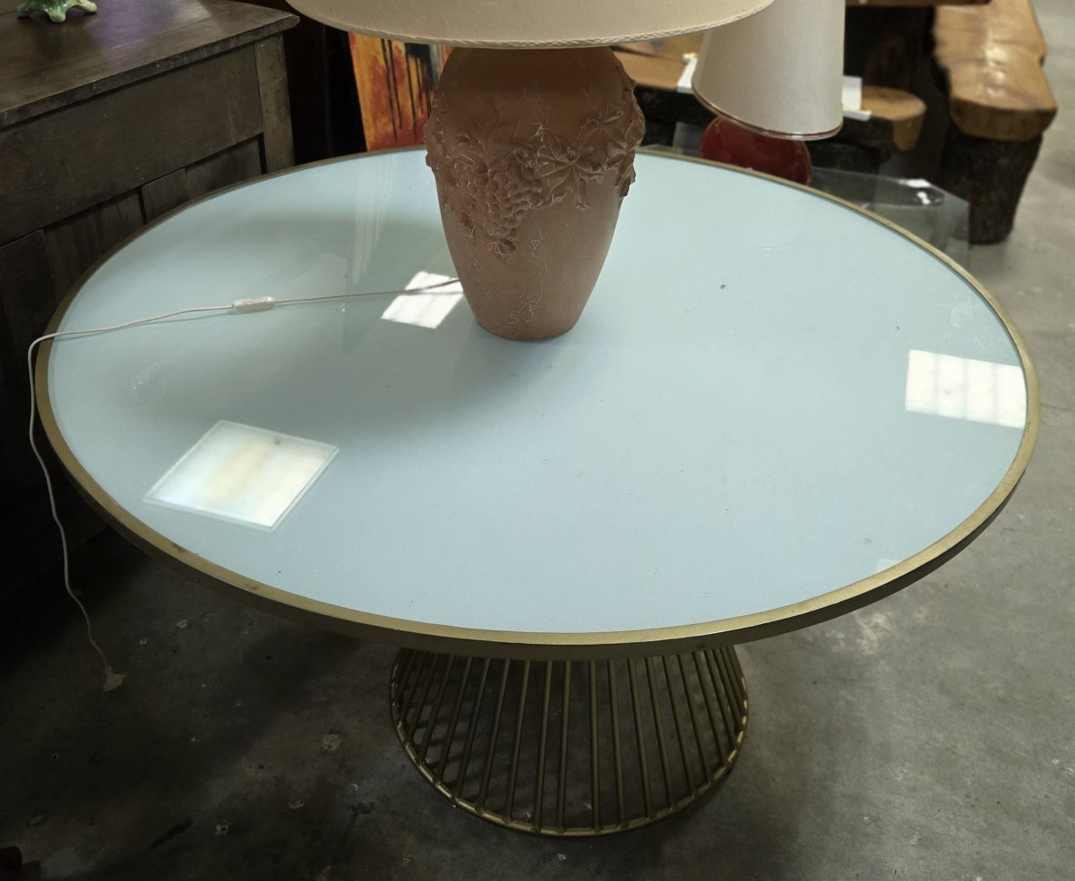 Metal Dining Table In The Style Of Warren Platner For Knoll-photo-4