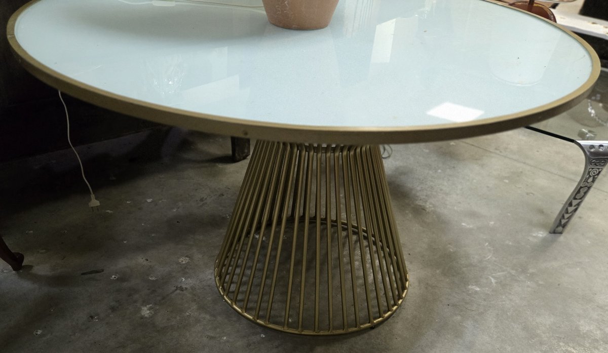 Metal Dining Table In The Style Of Warren Platner For Knoll-photo-5
