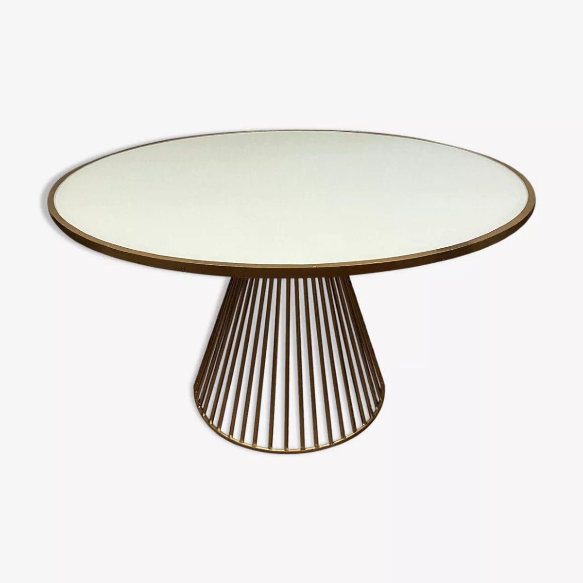 Metal Dining Table In The Style Of Warren Platner For Knoll