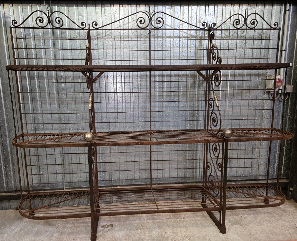 Very Large Iron Baker's Shelf-photo-2