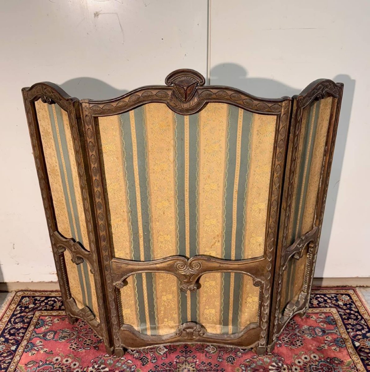 Paravent style Louis XV a 3 feuilles-photo-1