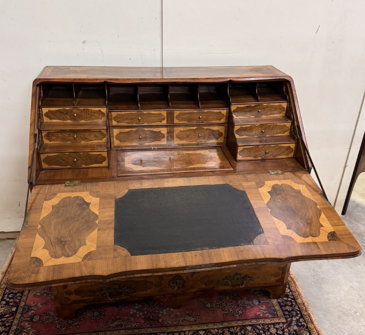 Louis XV Period Desk - Chest Of Drawers Or Writing Desk In Marquetry-photo-6