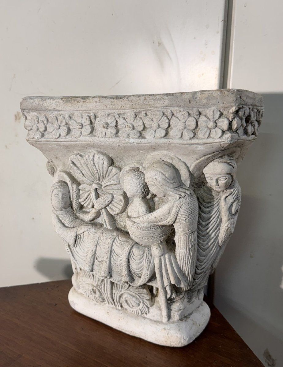 Capital In Reconstructed Stone-photo-3