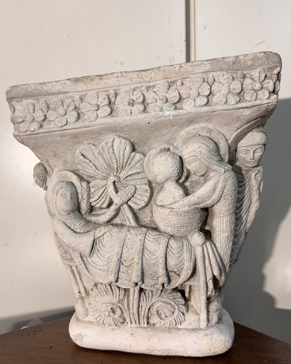 Capital In Reconstructed Stone-photo-5