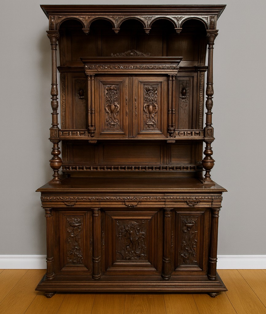 Important buffet style Renaissance en noyer