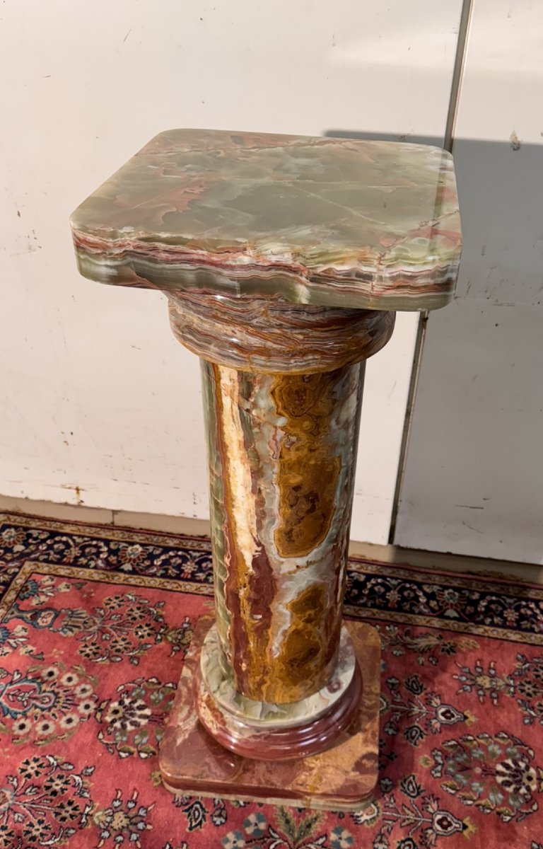 Trés importante colonne en marbre-photo-5