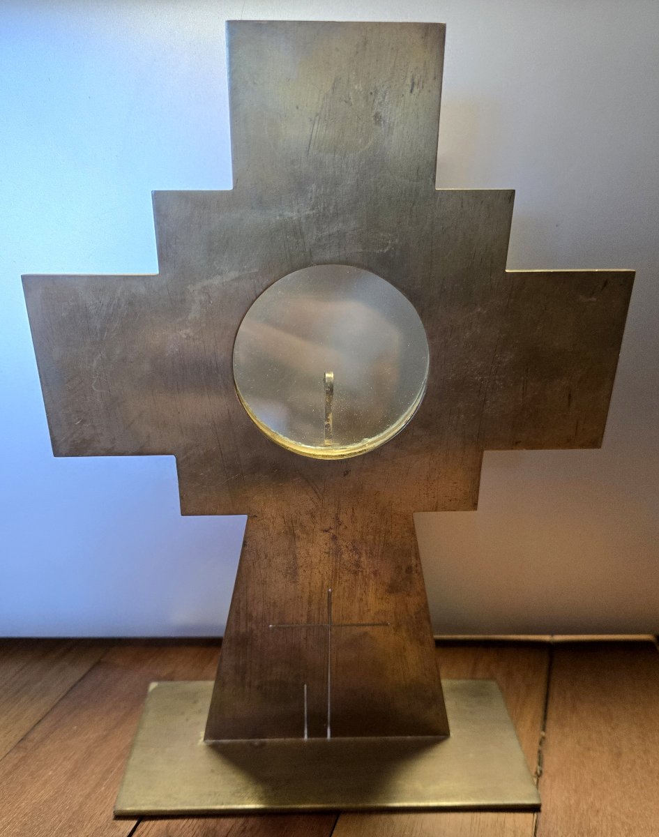 Gilded Brass Altar Monstrance -photo-2