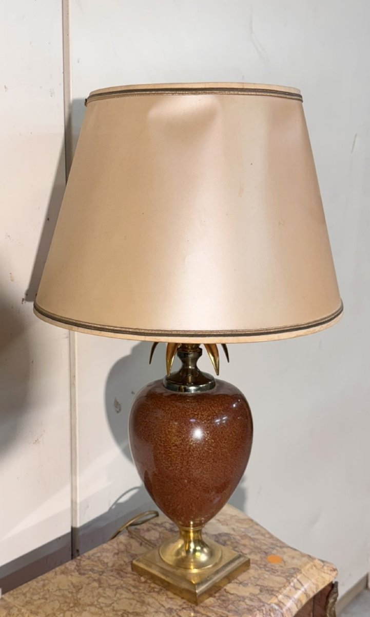 Pineapple Lamp Maison Le Dauphin Circa 1980'-photo-4