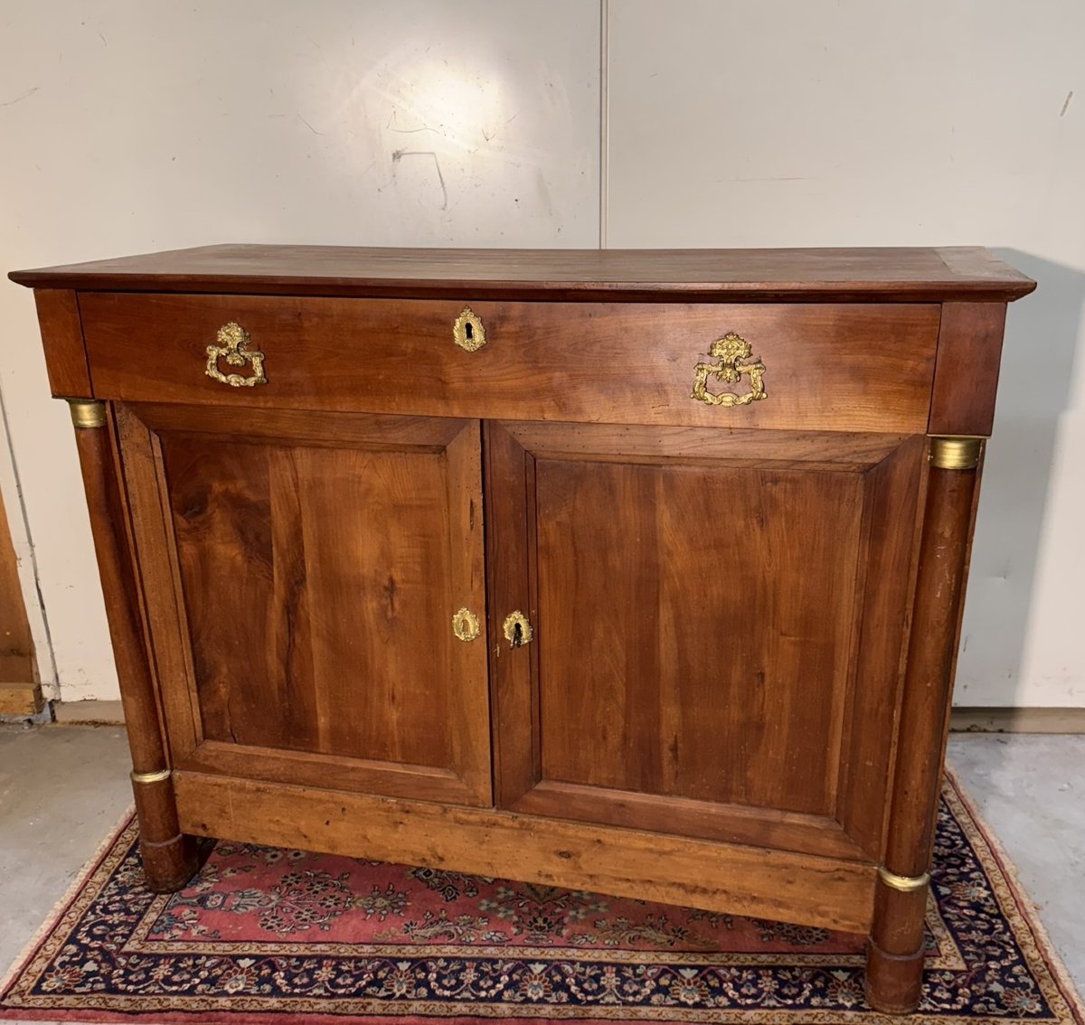 Empire Period Walnut Sideboard -photo-4