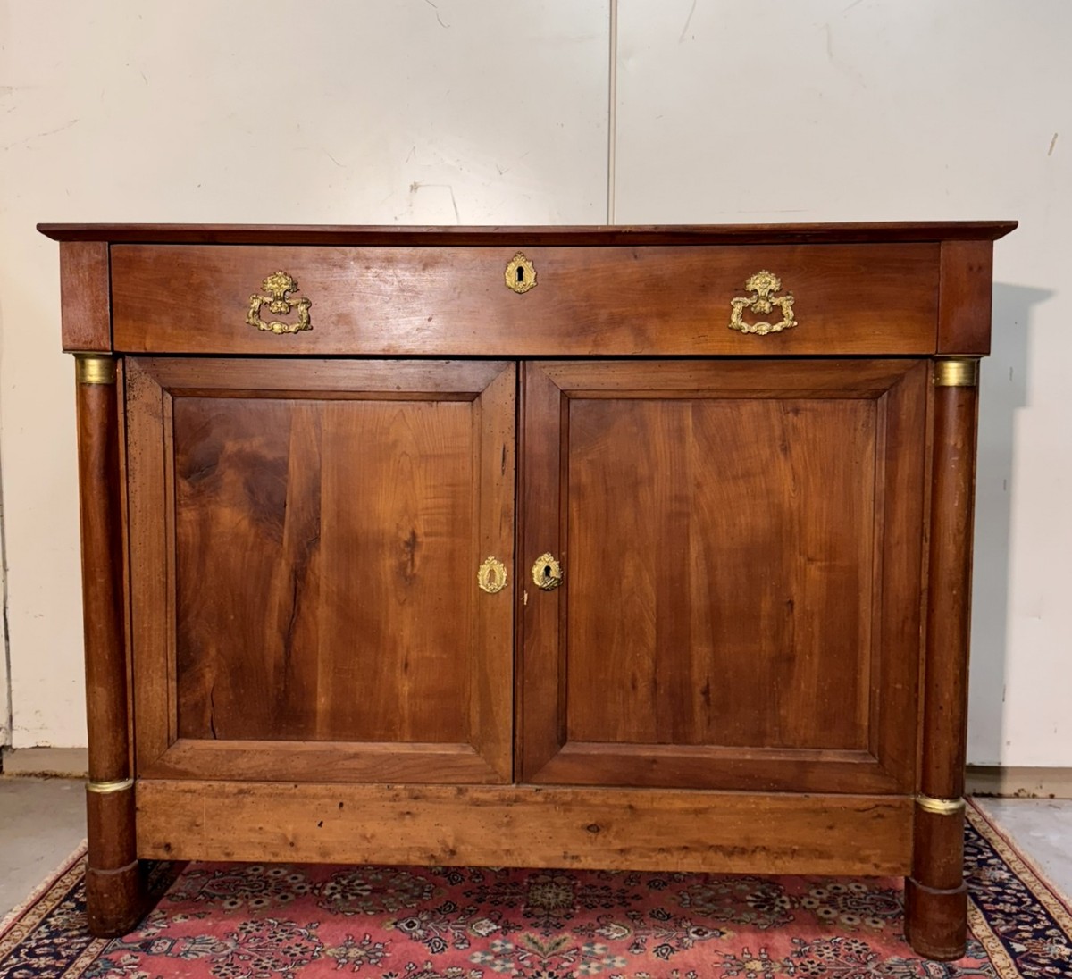 Empire Period Walnut Sideboard 