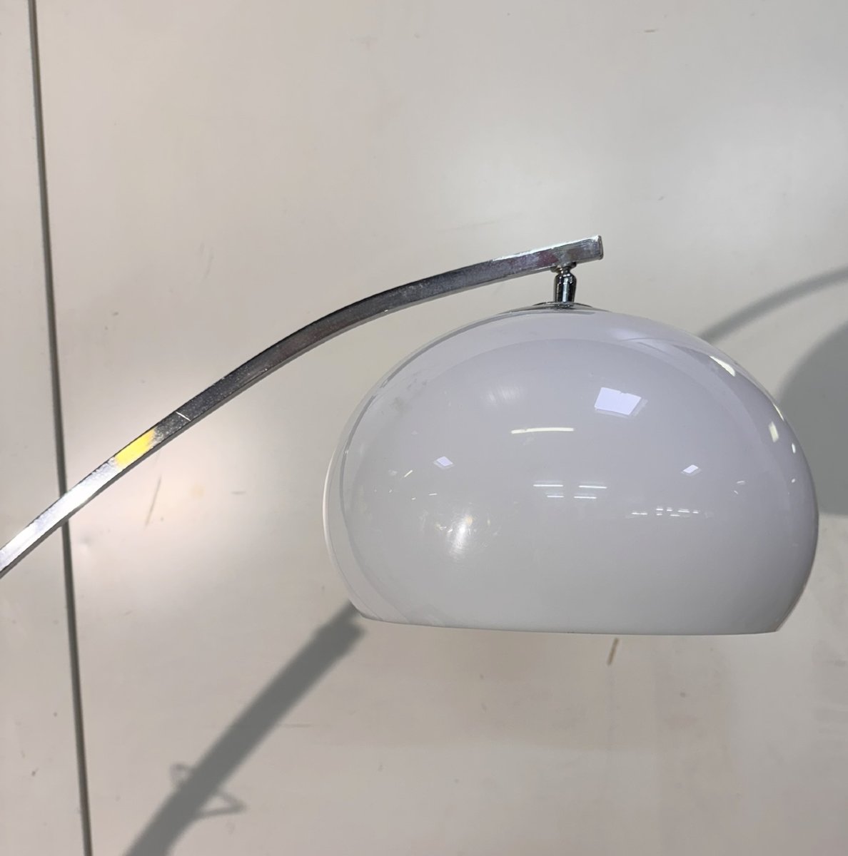 D'aprés Goffredo Reggiani : Lampadaire arc téléscopique vintage 1970-photo-3
