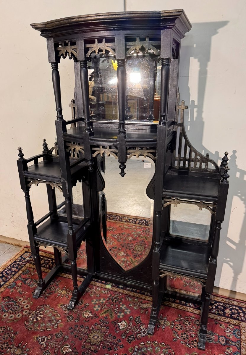 Large Shelf Or Bibus In Lacquered Wood-photo-1