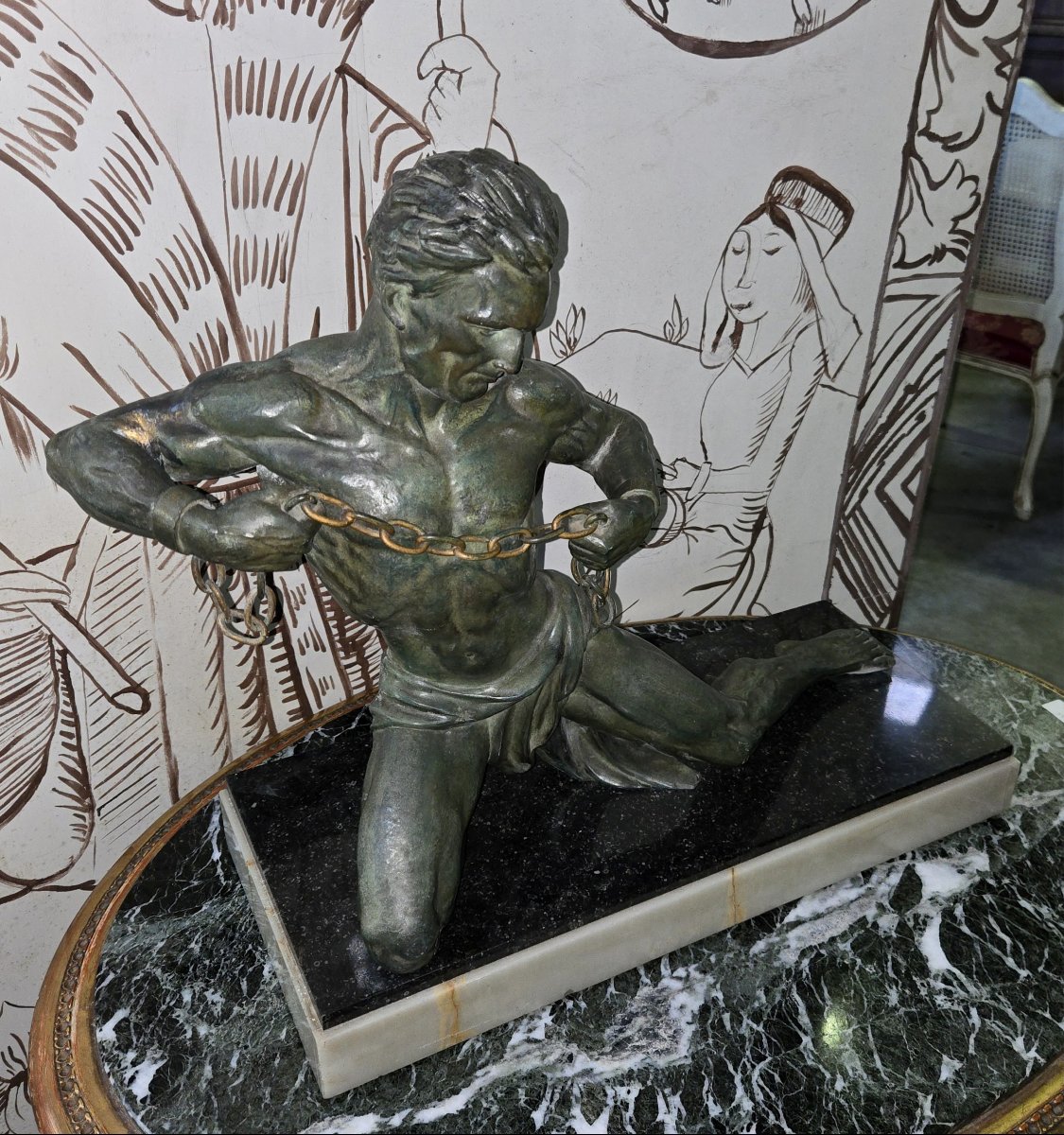 Sculpture époque art déco de Jean de Roncourt -photo-2