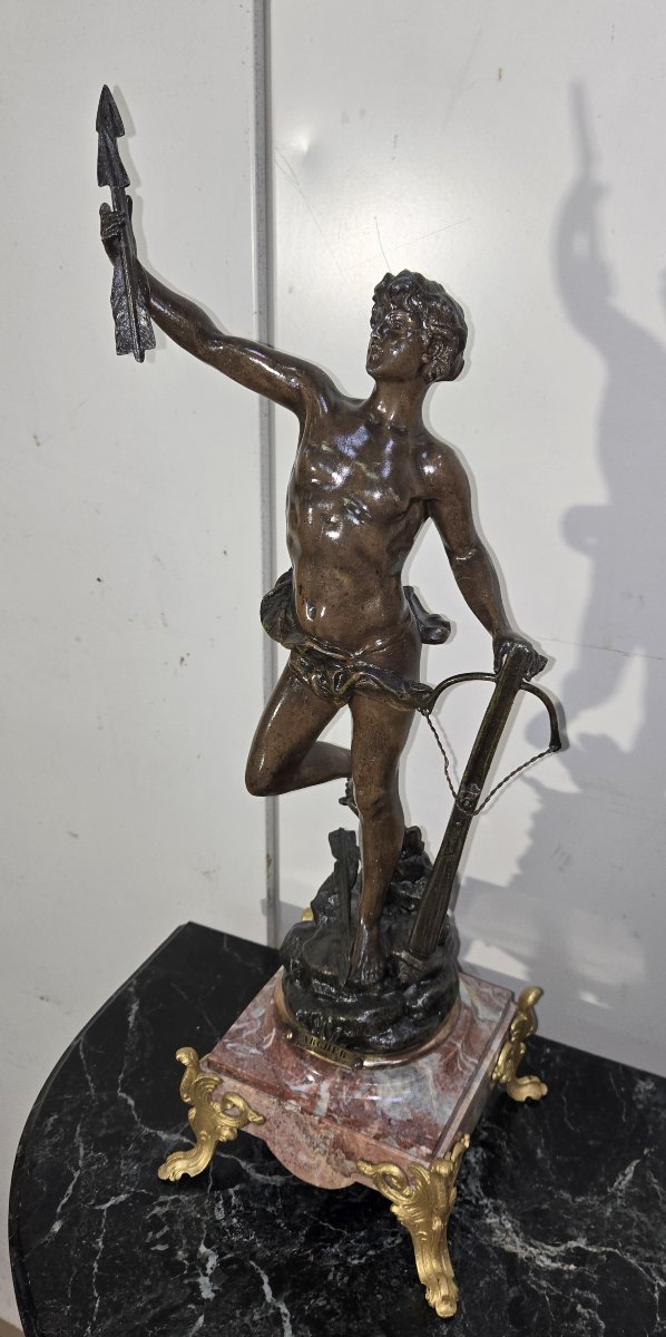 D'aprés Édouard Drouot (Francia, 1859-1945) : le travail sculture en régule-photo-4