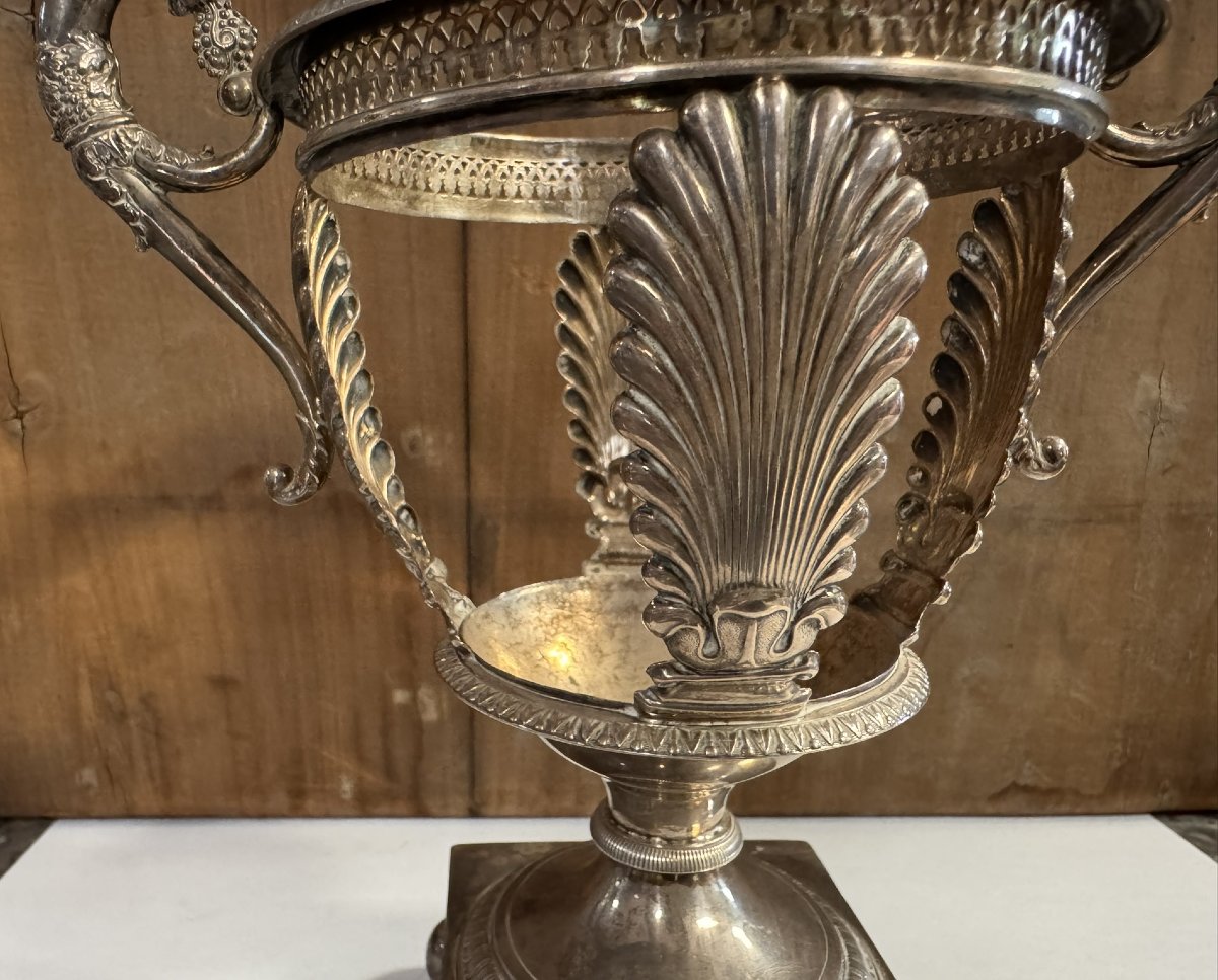 Empire Period Solid Silver Bonbonnière Mount-photo-3